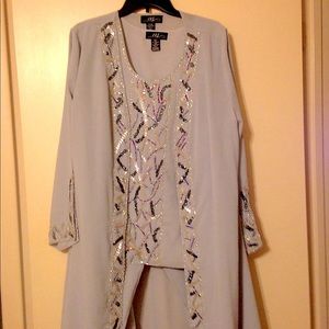 Evening wear pant suit 3 pieces.